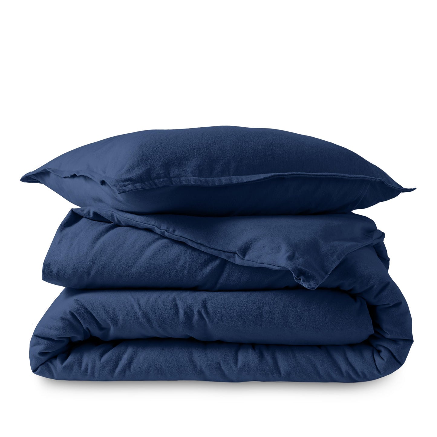 Bare Home Flannel Duvet Cover Set - Full/Queen - 100% Cotton, Velvety Soft Heavyweight Premium Flannel, Double Brushed