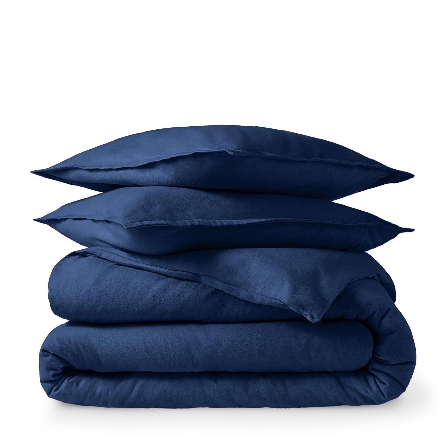 Bare Home Flannel Duvet Cover Set - Full/Queen - 100% Cotton, Velvety Soft Heavyweight Premium Flannel, Double Brushed