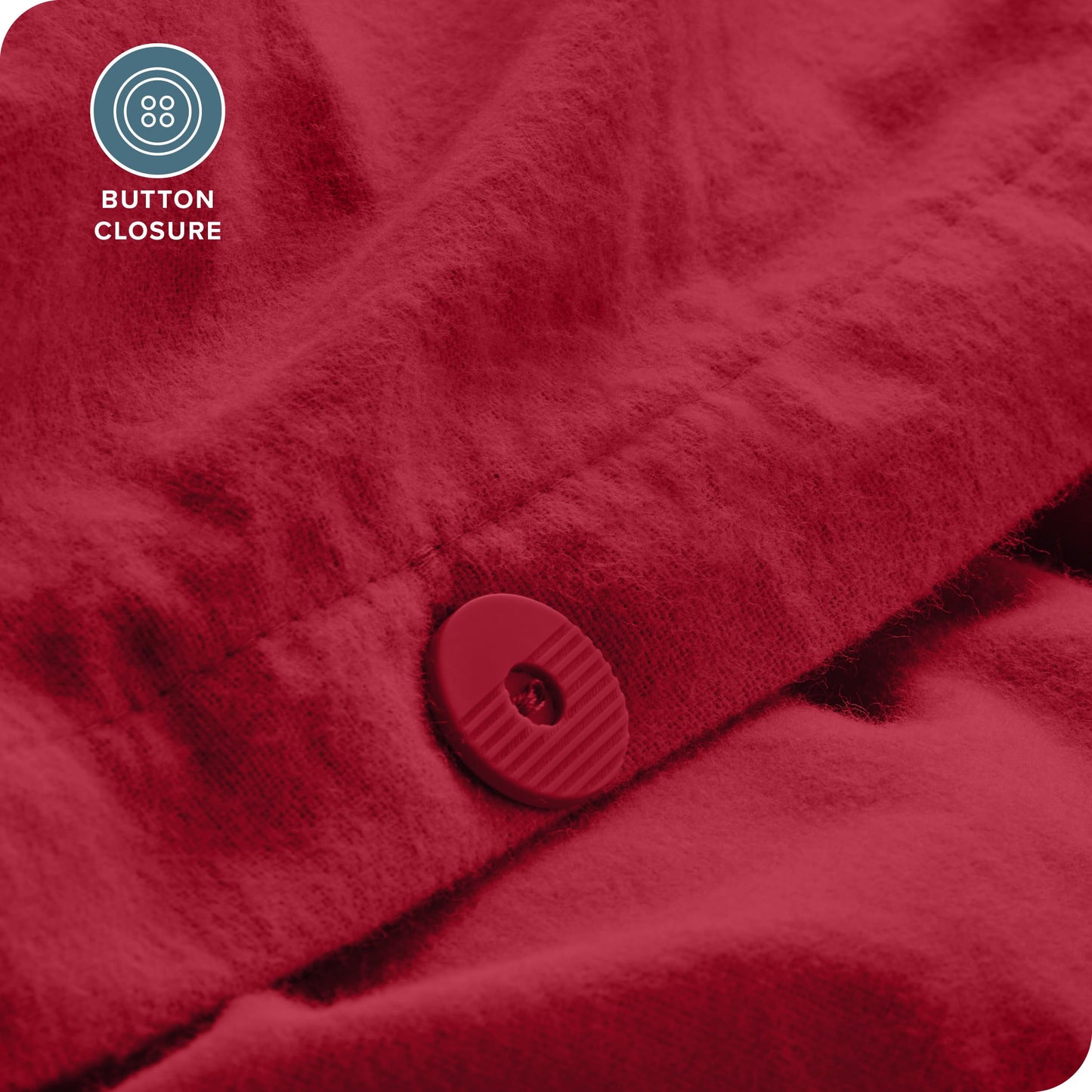 Bare Home Flannel Duvet Cover Set - Full/Queen - 100% Cotton, Velvety Soft Heavyweight Premium Flannel, Double Brushed