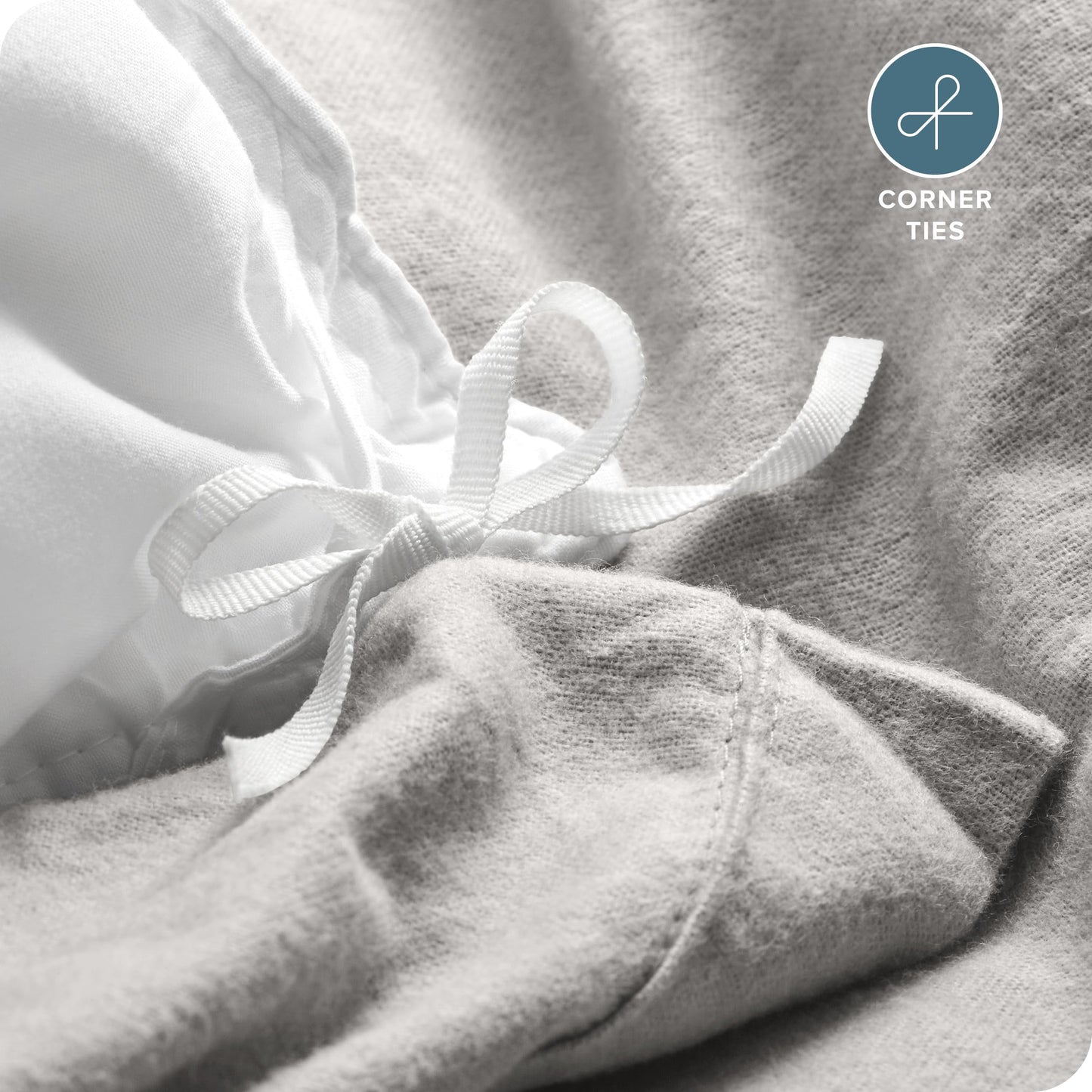 Bare Home Flannel Duvet Cover Set - Full/Queen - 100% Cotton, Velvety Soft Heavyweight Premium Flannel, Double Brushed