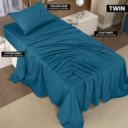 Utopia Bedding Queen Bed Sheets Set - 4 Piece Bedding - Brushed Microfiber - Shrinkage and Fade Resistant - Easy Care