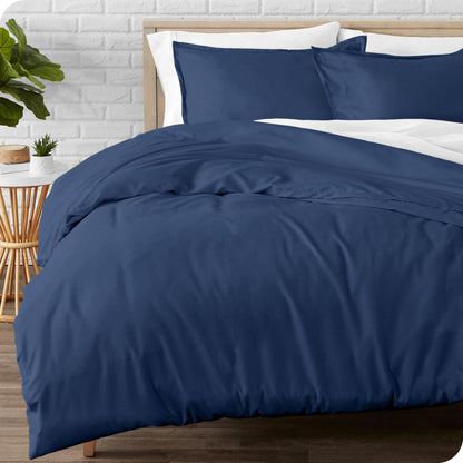 Bare Home Flannel Duvet Cover Set - Full/Queen - 100% Cotton, Velvety Soft Heavyweight Premium Flannel, Double Brushed