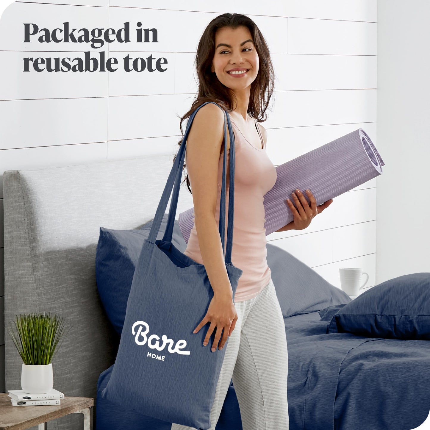 Bare Home Flannel Duvet Cover Set - Full/Queen - 100% Cotton, Velvety Soft Heavyweight Premium Flannel, Double Brushed