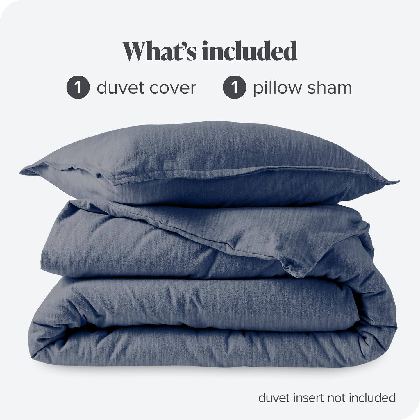 Bare Home Flannel Duvet Cover Set - Full/Queen - 100% Cotton, Velvety Soft Heavyweight Premium Flannel, Double Brushed