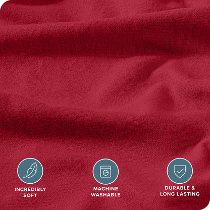 Bare Home Flannel Duvet Cover Set - Full/Queen - 100% Cotton, Velvety Soft Heavyweight Premium Flannel, Double Brushed