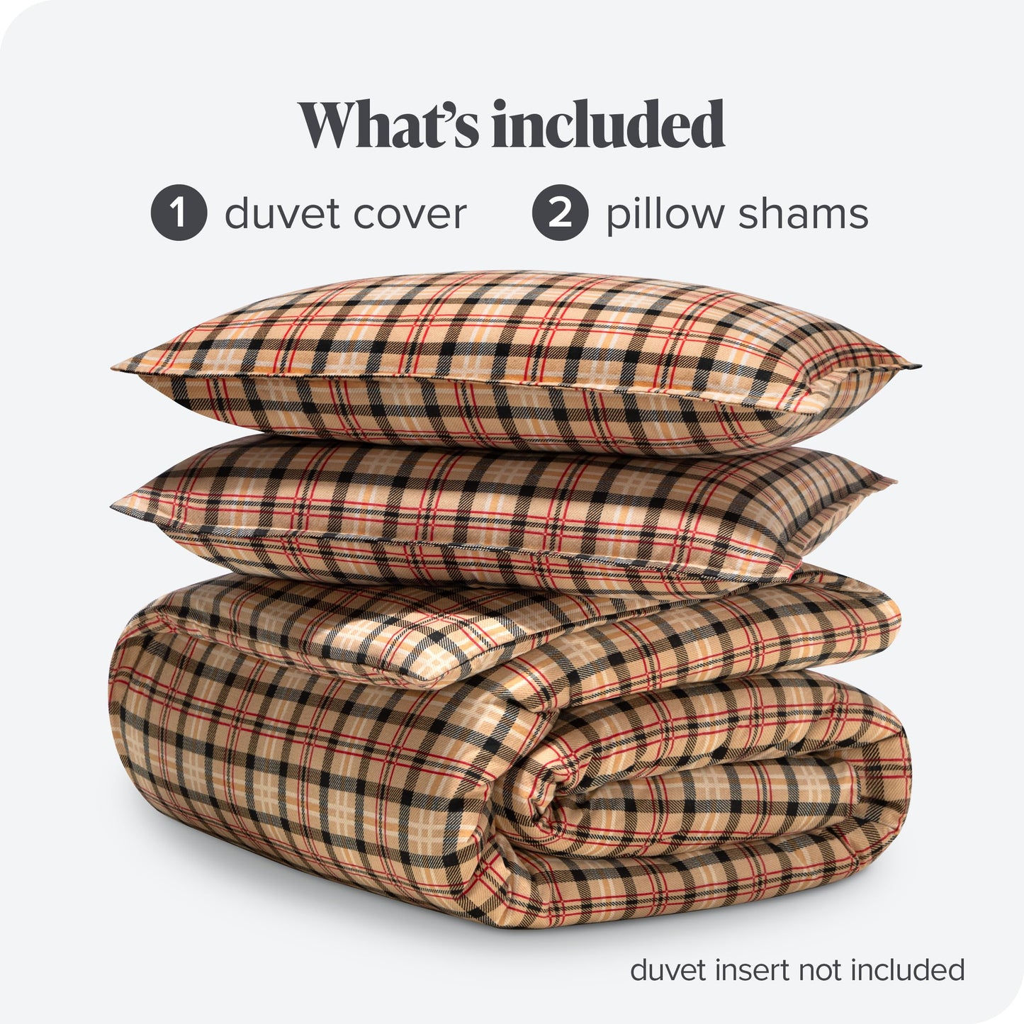 Bare Home Flannel Duvet Cover Set - Full/Queen - 100% Cotton, Velvety Soft Heavyweight Premium Flannel, Double Brushed